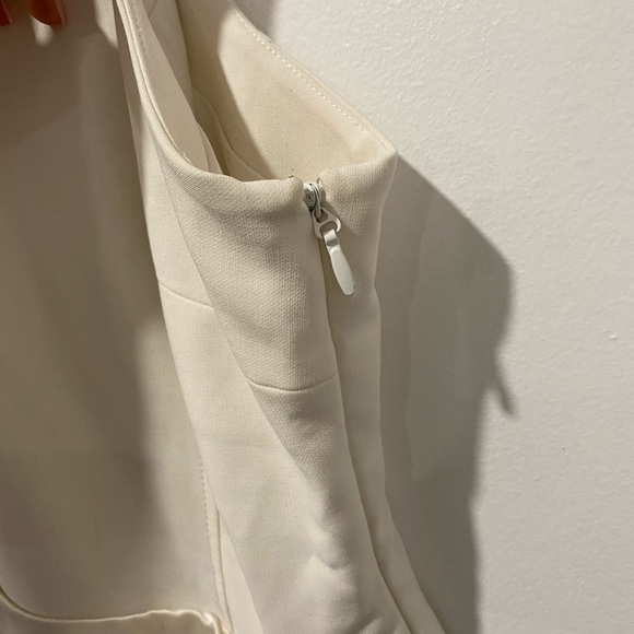 Cinq A Sept Windsor off-white mini silk dress - Picture 7 of 8